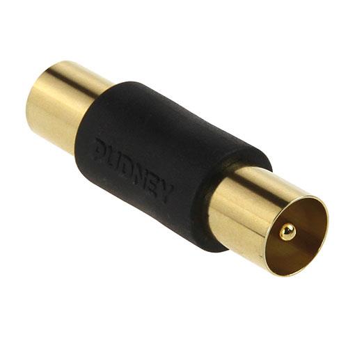 Pudney Coaxial TV Plug to Plug Coupler