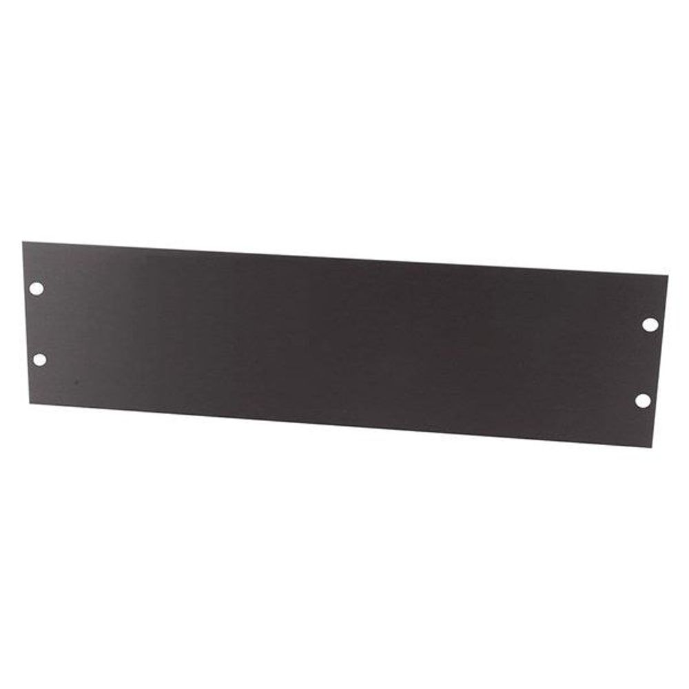 HB5406 - Aluminium 132mm (3U) Rack Cabinet Panel - Black Finish