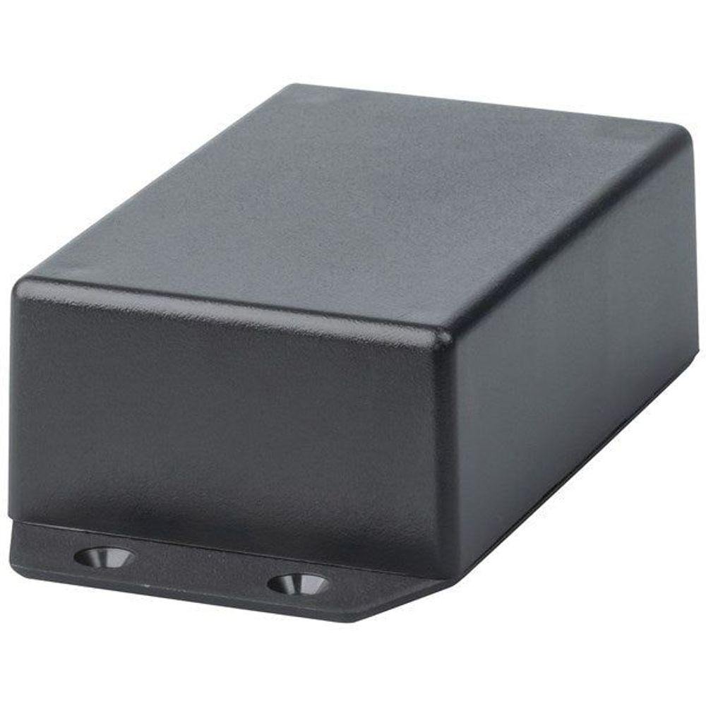 HB6016 - Jiffy Box - Black with mounting flange - 83X54X31 - UB5