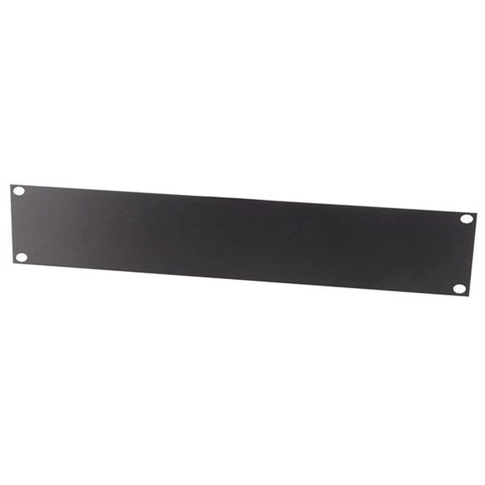 HB5405 - Aluminium 88mm (2U) Rack Cabinet Panel - Black Finish