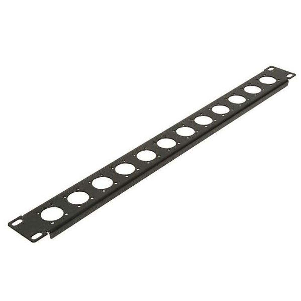 HB5436 - 1U 12 x XLR Socket Rack Panel