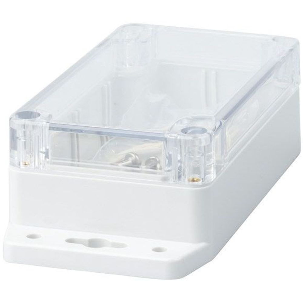 HB6249 - IP65 Sealed Polycarbonate Enclosure with Mounting Flange - 115(W) x 65(D) x 40(H)mm