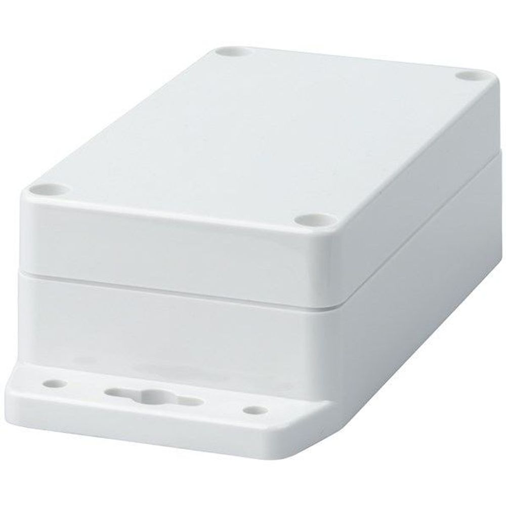 HB6213 - IP65 Sealed Polycarbonate Enclosures - Light Grey with Mounting Flange - 115(W) x 65(D) x 40(H)mm