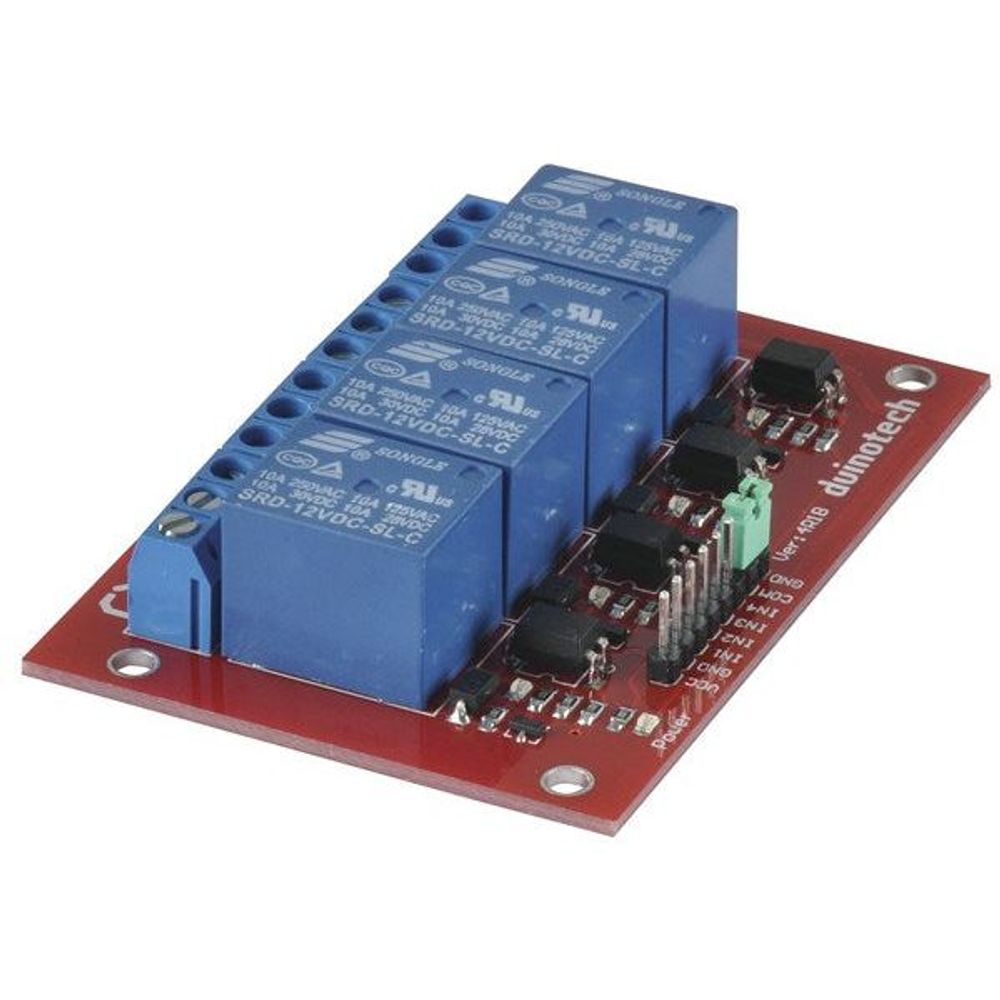 XC4440 - Arduino Compatible 4 Channel 12V Relay Module