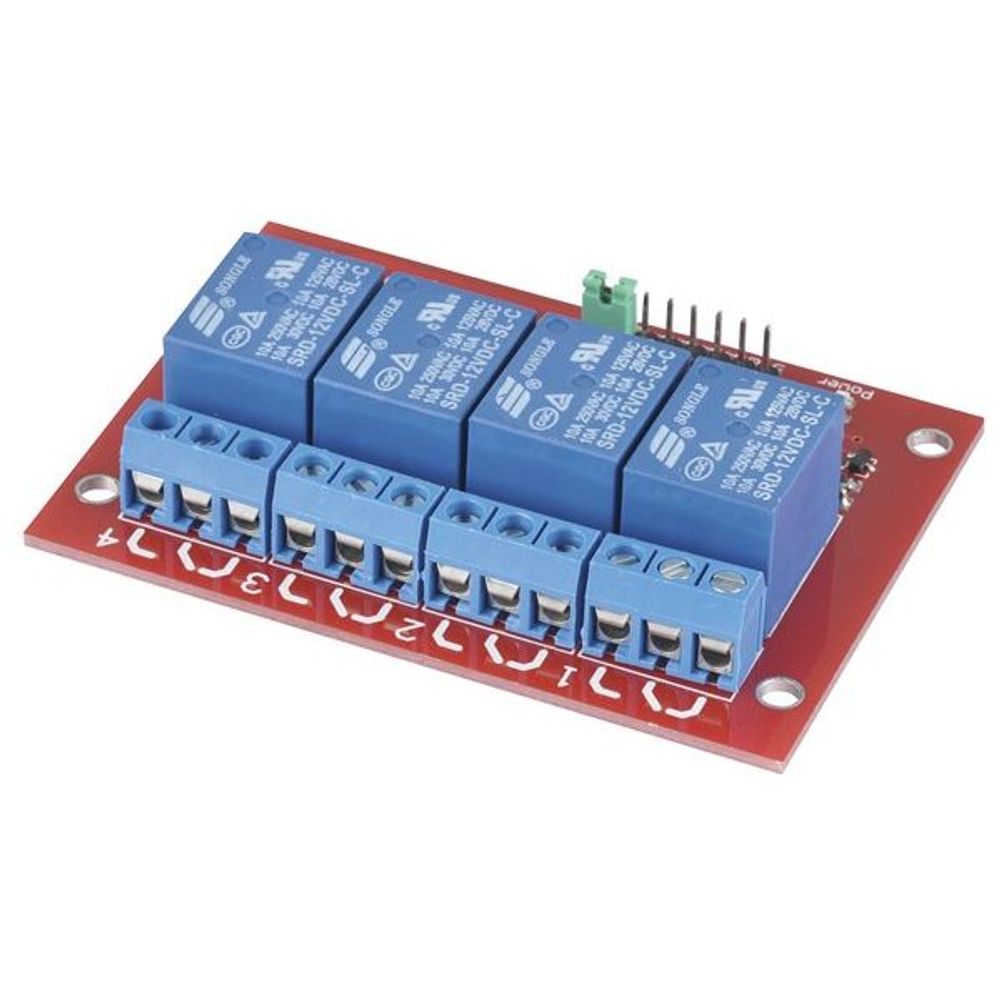 XC4440 - Arduino Compatible 4 Channel 12V Relay Module