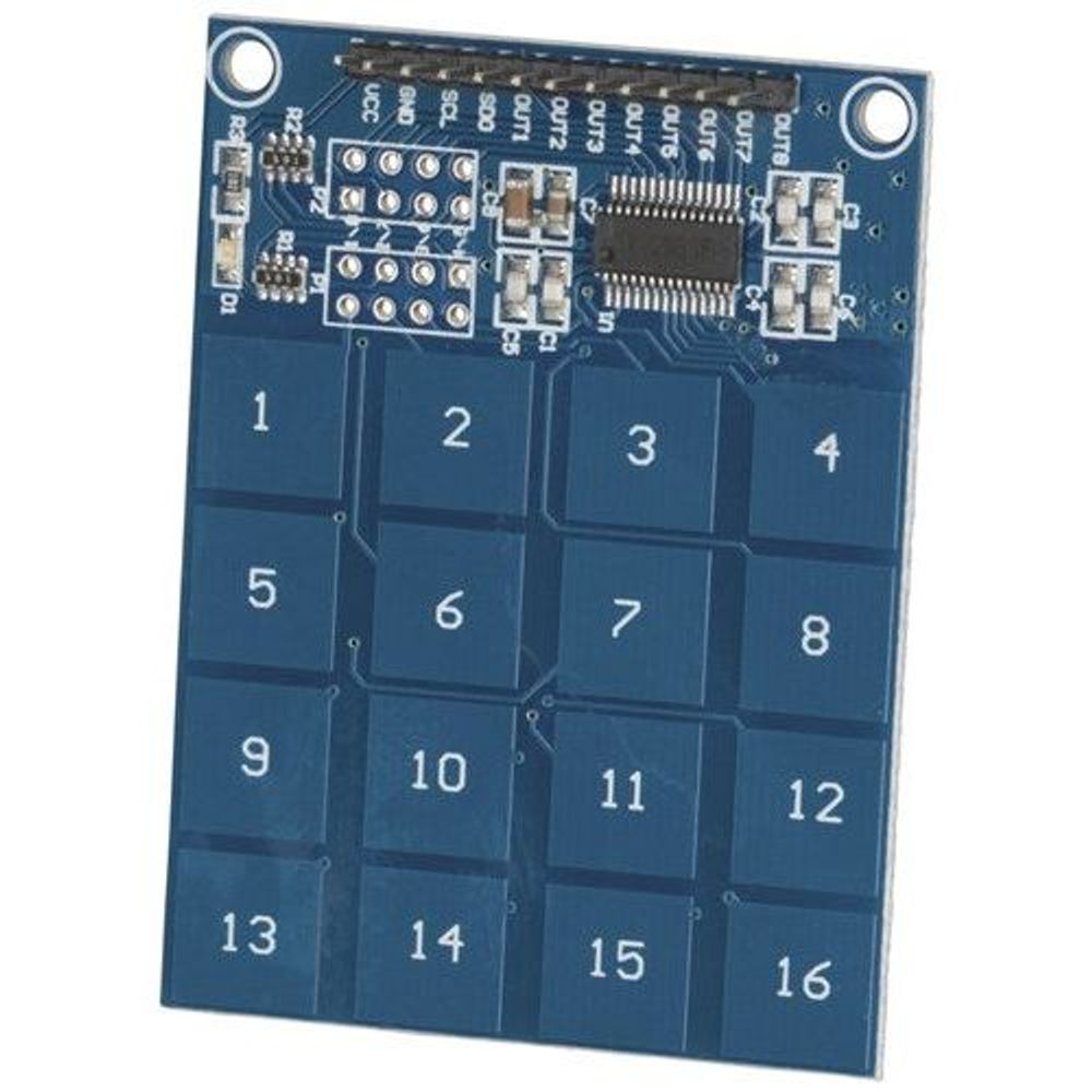 XC4602 - Duinotech Arduino Compatible 16 Key Touchpad Module