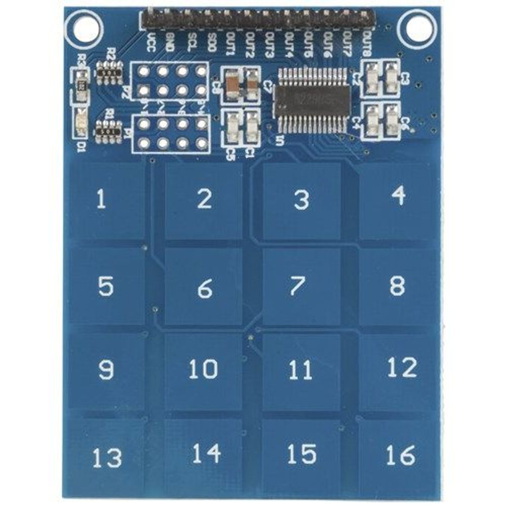 XC4602 - Duinotech Arduino Compatible 16 Key Touchpad Module