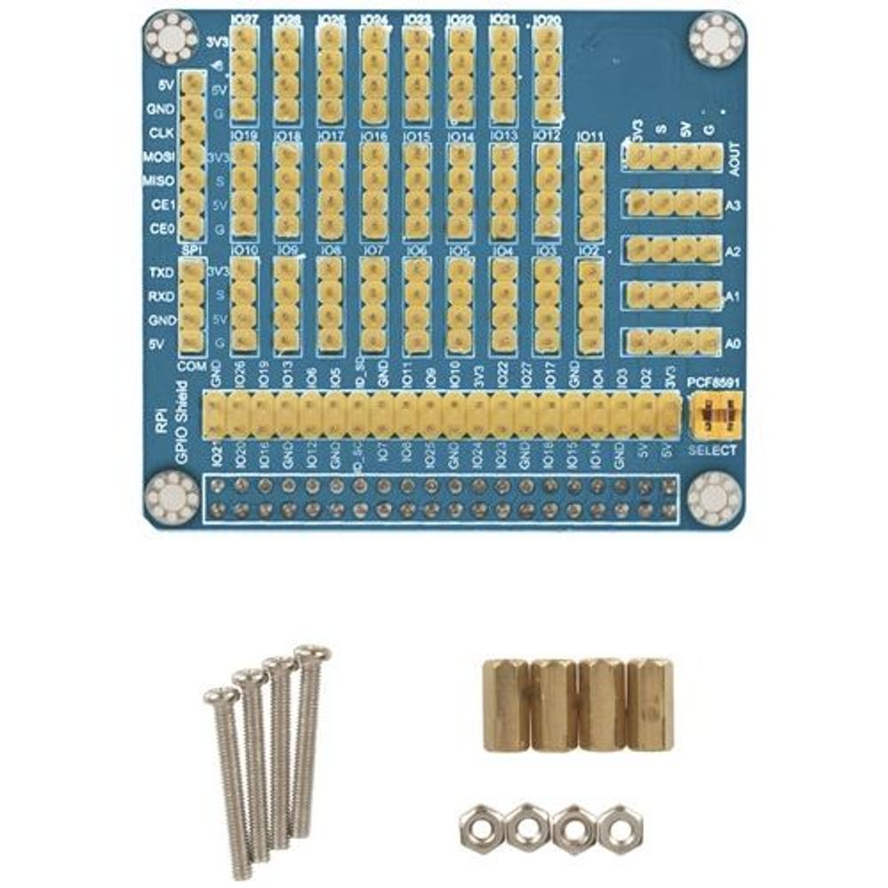 XC9050 - Duinotech Raspberry Pi GPIO Expansion Shield with 4 x AD/DA