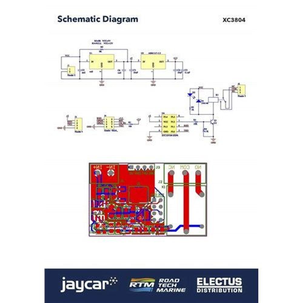 XC3804 - Smart Wi-Fi Relay Main Board