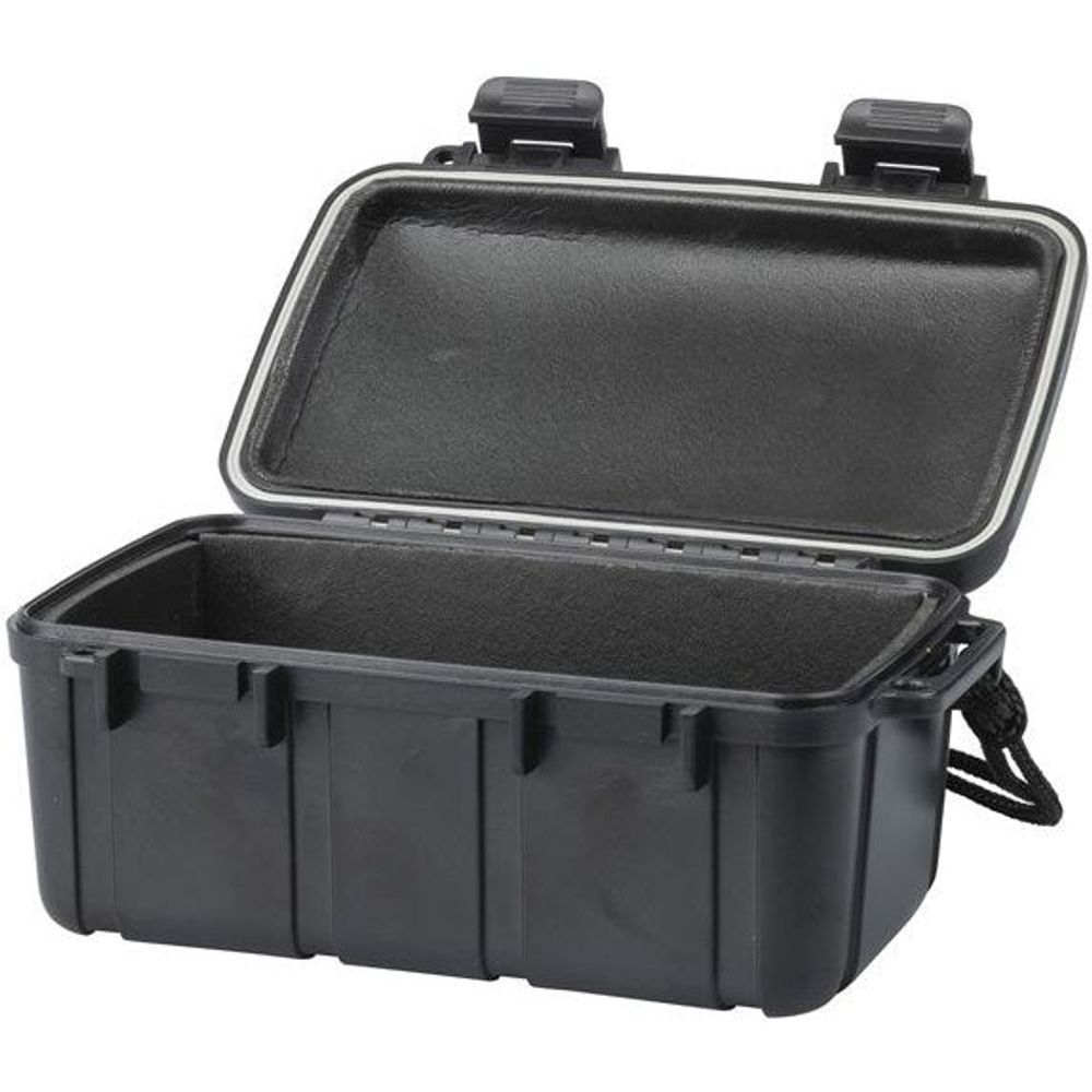 HB6423 - Black Waterproof ABS Plastic Case - 182 x 120 x 75mm