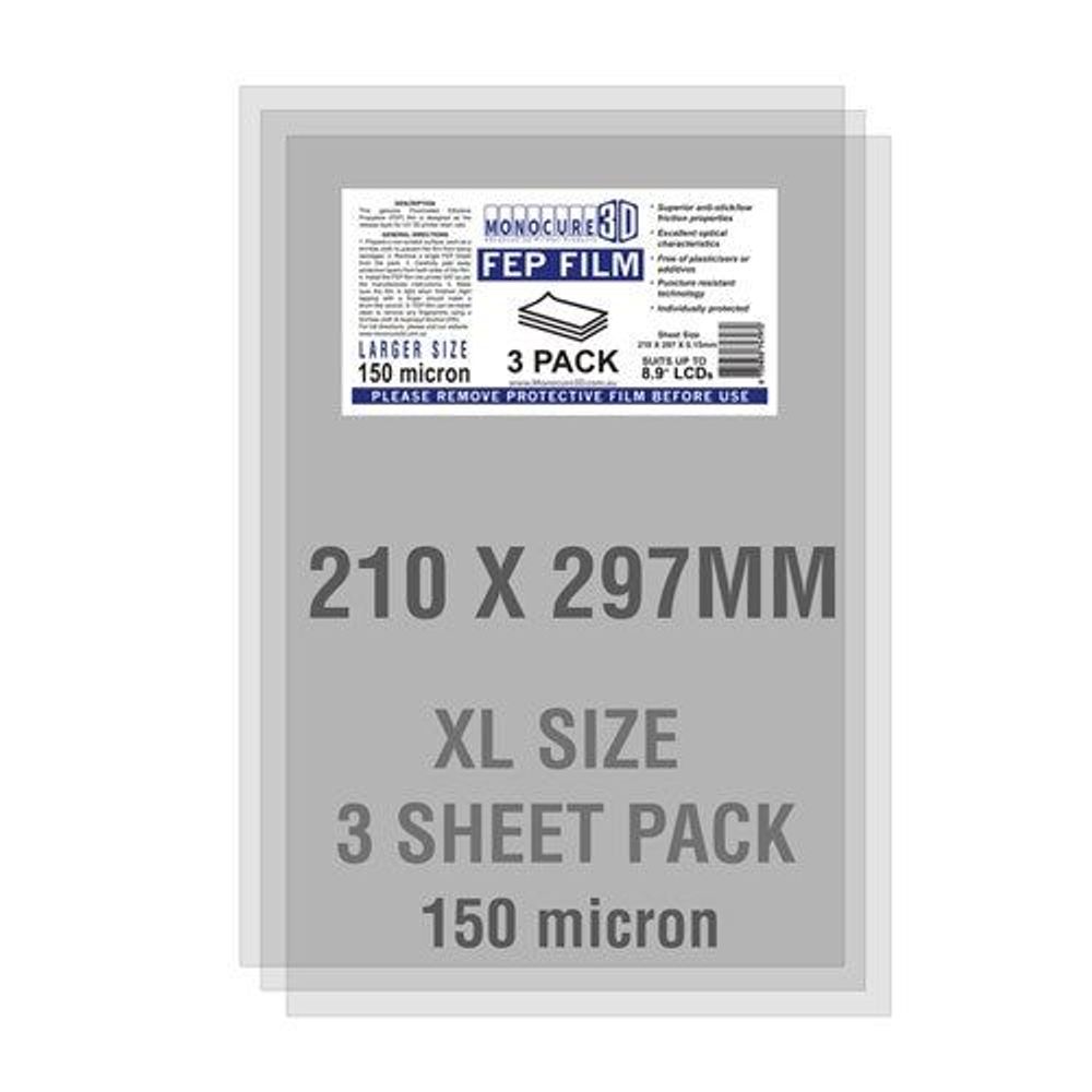 001032 - FEP Film 150um 210x297mm 3 Pack