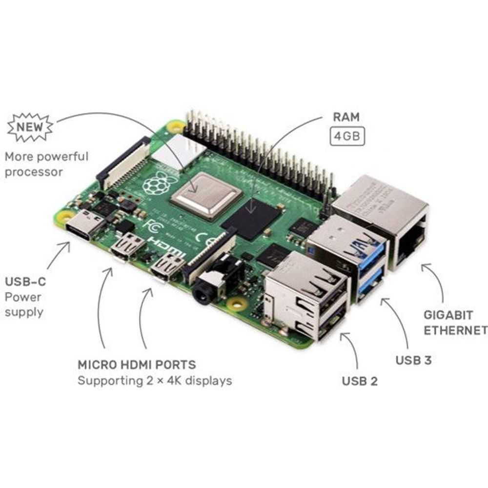 XC9100 - Raspberry Pi 4B Single Board Computer 4GB