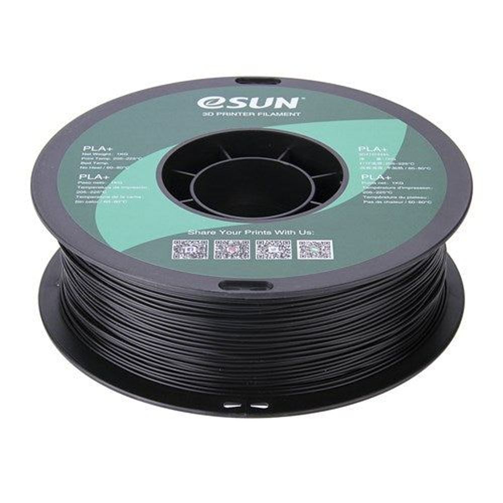 TL4454 - eSUN Black PLA+ Filament 1kg 1.75mm