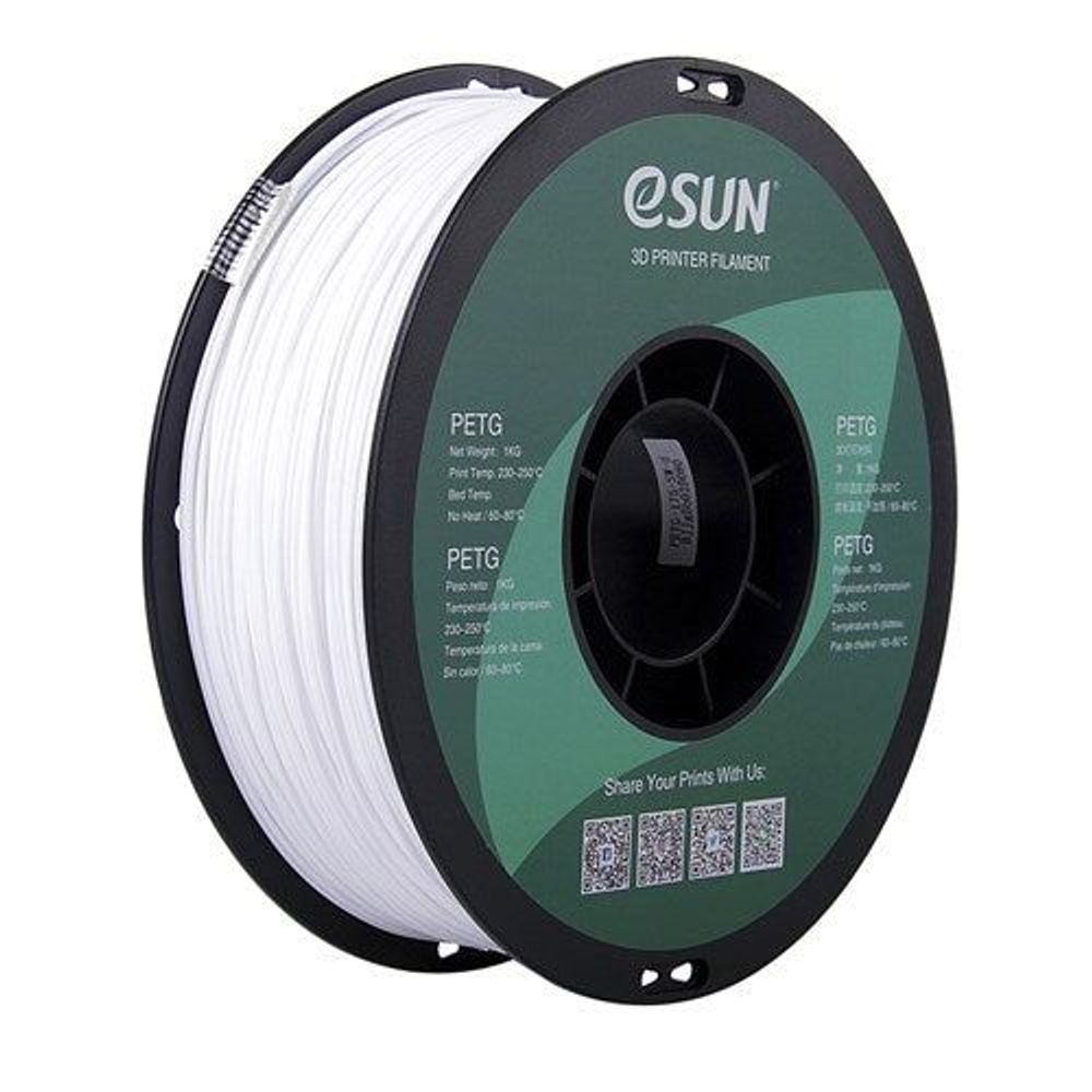 TL4466 - eSUN White PETG Filament 1kg 1.75mm