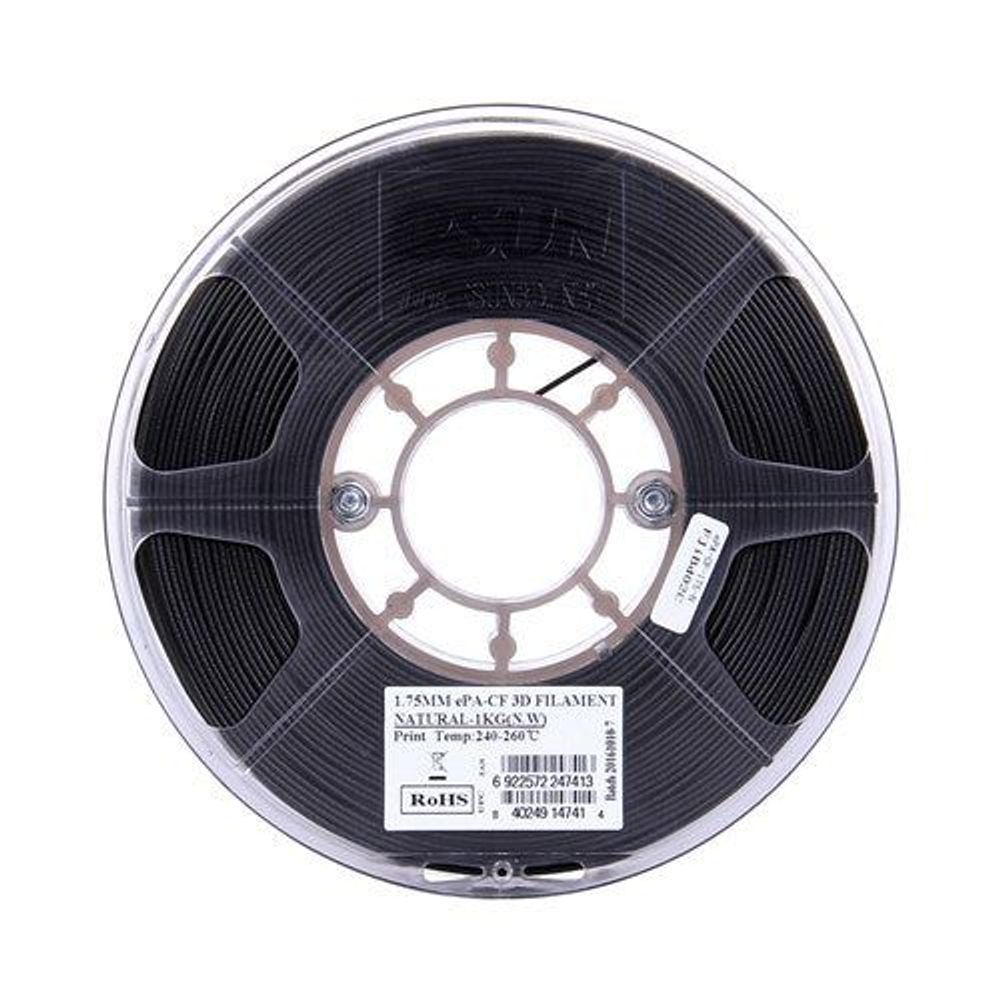 001007 - eSun Black PA-CF Carbon Fibre Filament 1kg 1.75mm