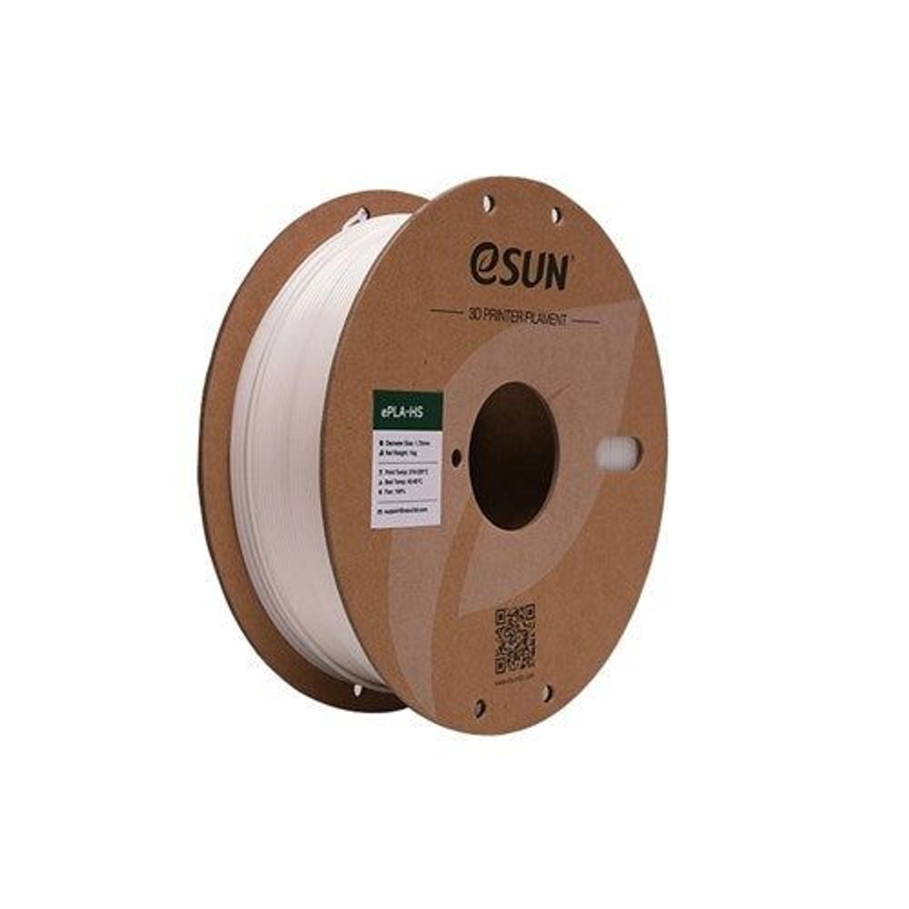 001037 - 1.75mm White eSUN High-speed Filament 1kg Roll