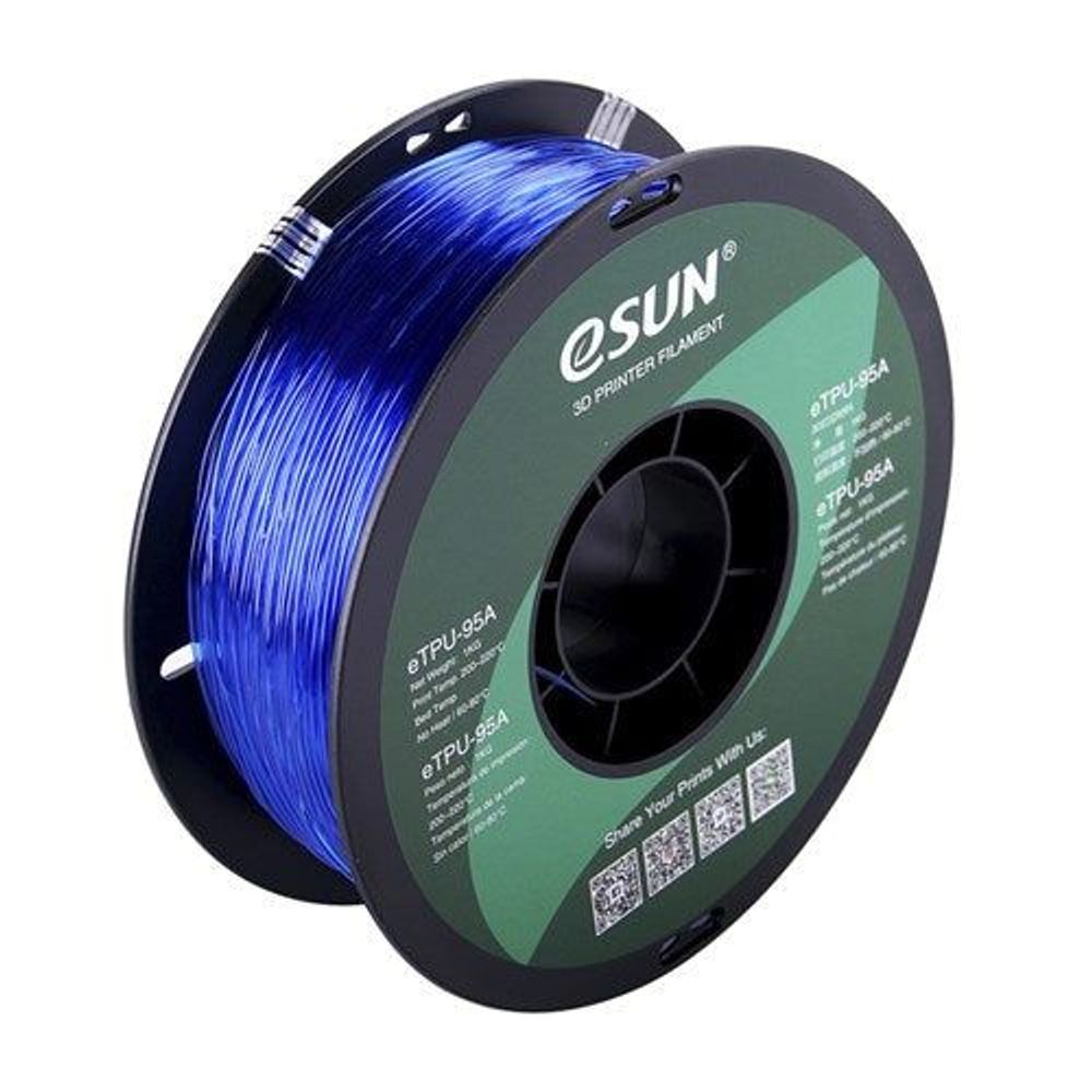 001001 - eSUN Blue TPU Filament 1kg 1.75mm