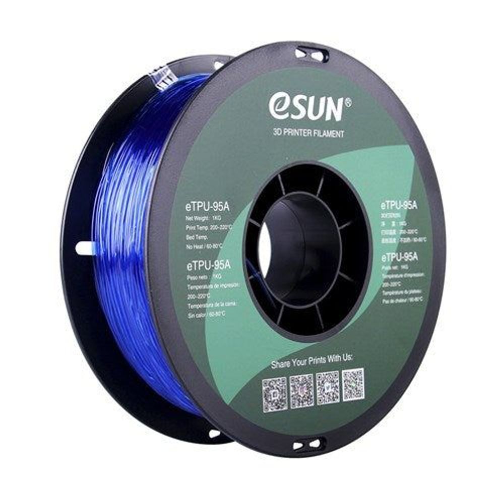 001001 - eSUN Blue TPU Filament 1kg 1.75mm