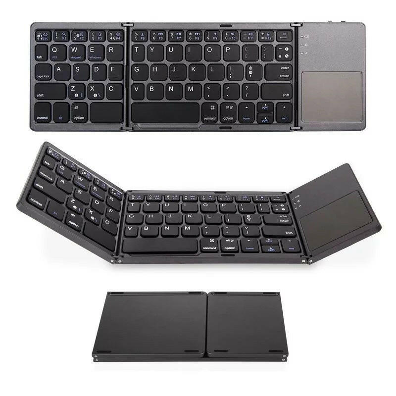 Virtual Laser Keyboard Bluetooth Wireless Projector Phone Keyboard for Computer Pad Laptop with Mouse Function Three Fold Keyboard (Accessories)