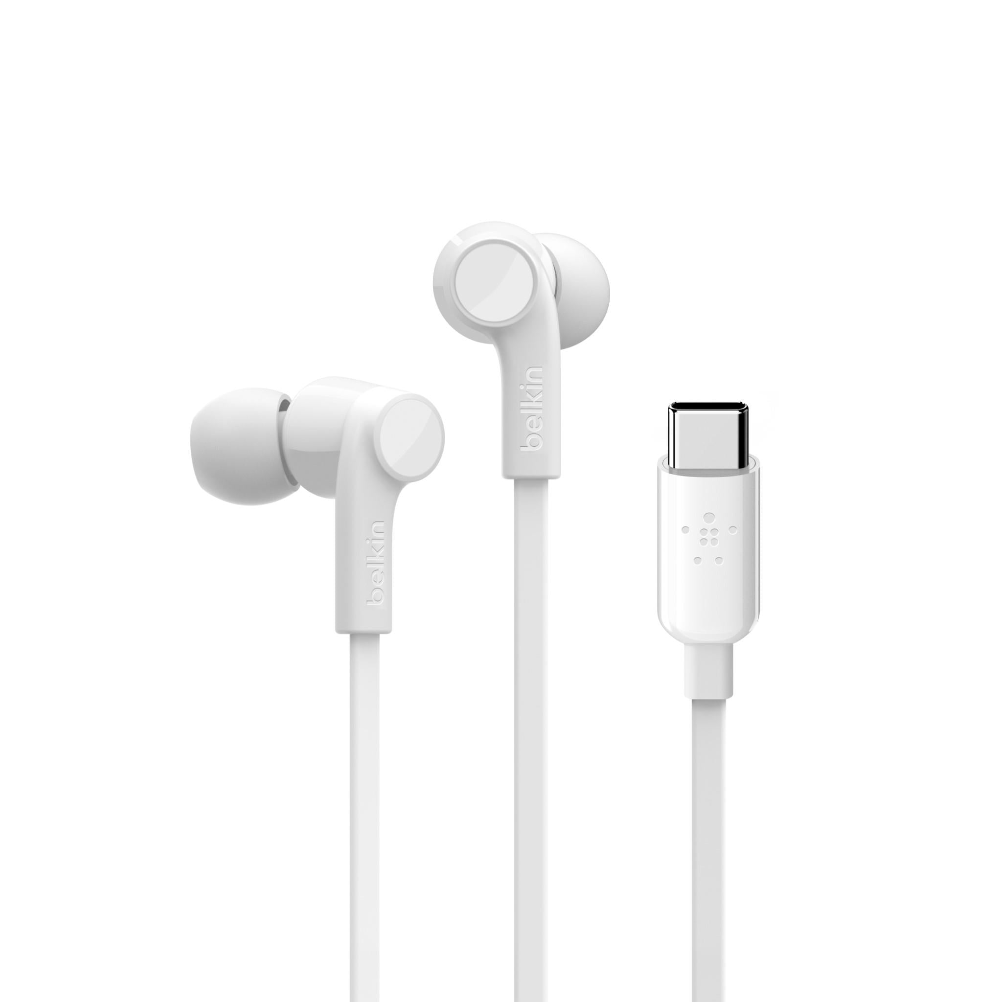 Belkin ROCKSTAR Headphones with USB-C Connector (White)