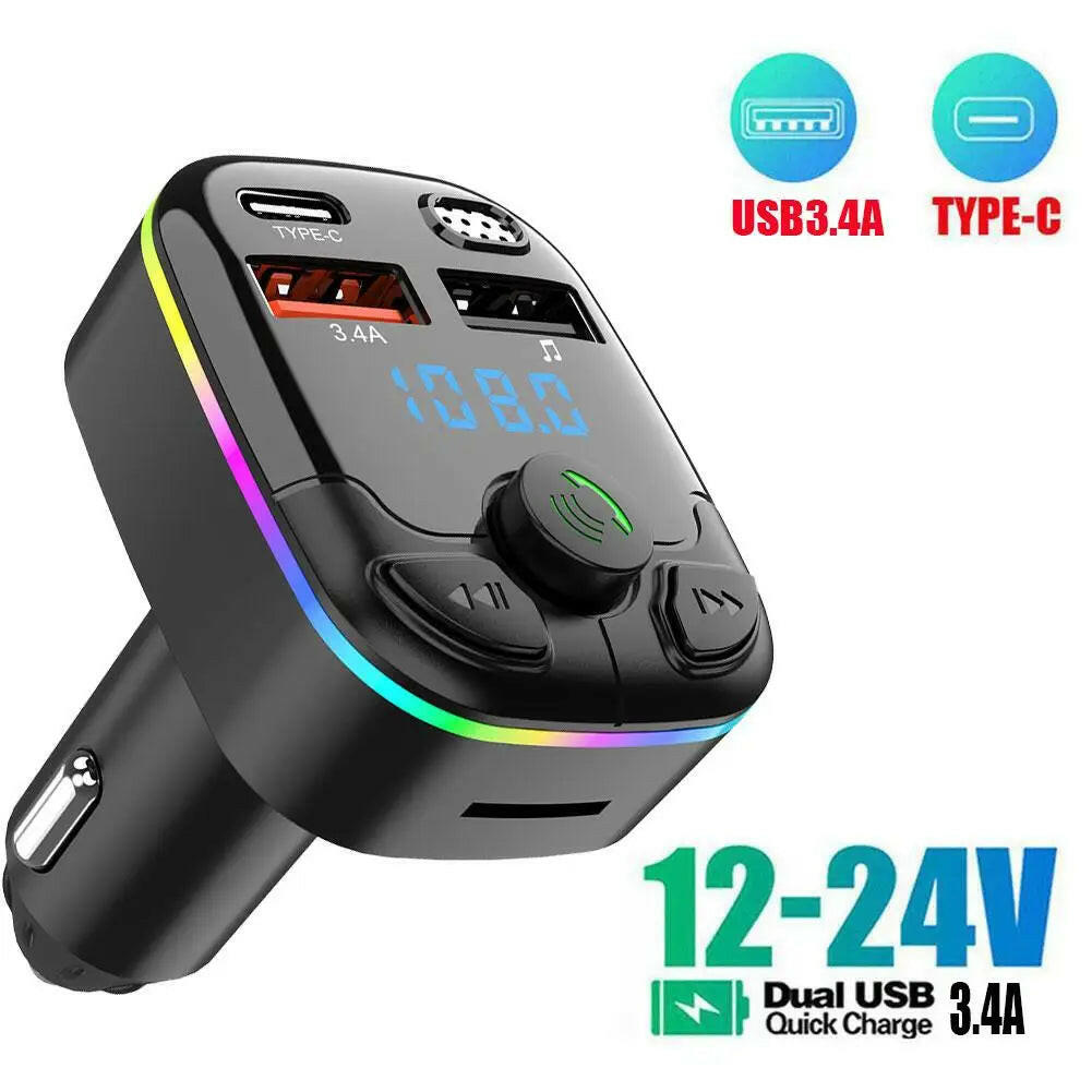 Bluetooth 5.0 Car FM Transmitter