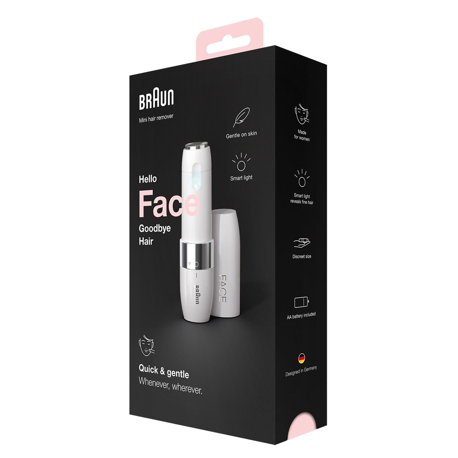 Braun Face Mini Hair Remover with Smartlight