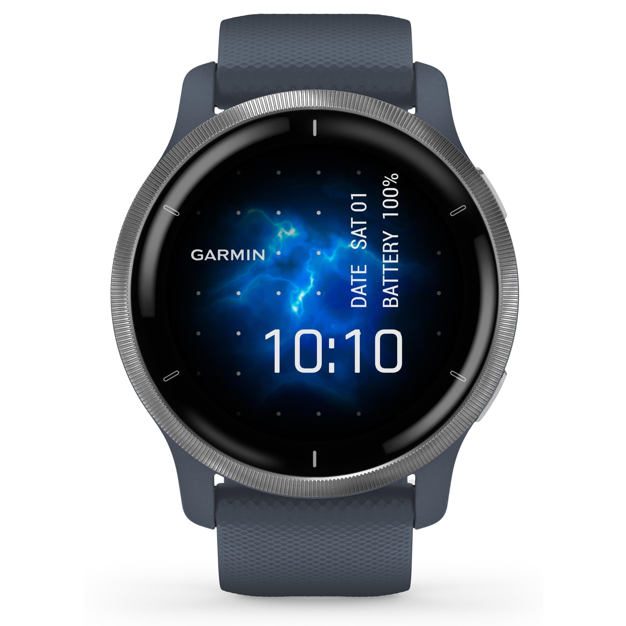 Garmin Venu 2 Smartwatch (Silver/Granite Blue)