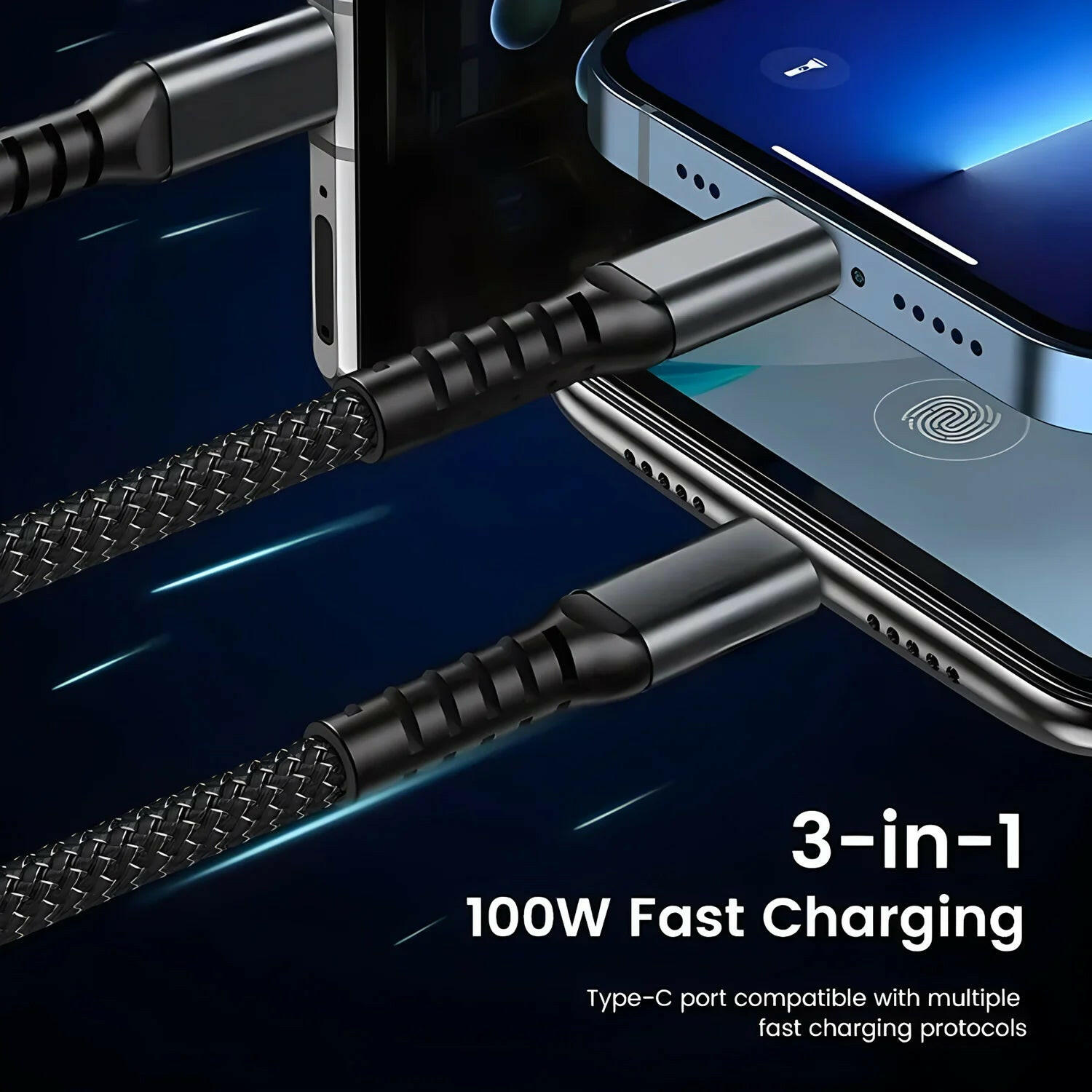 3-in-1 Super Fast Charging Cable