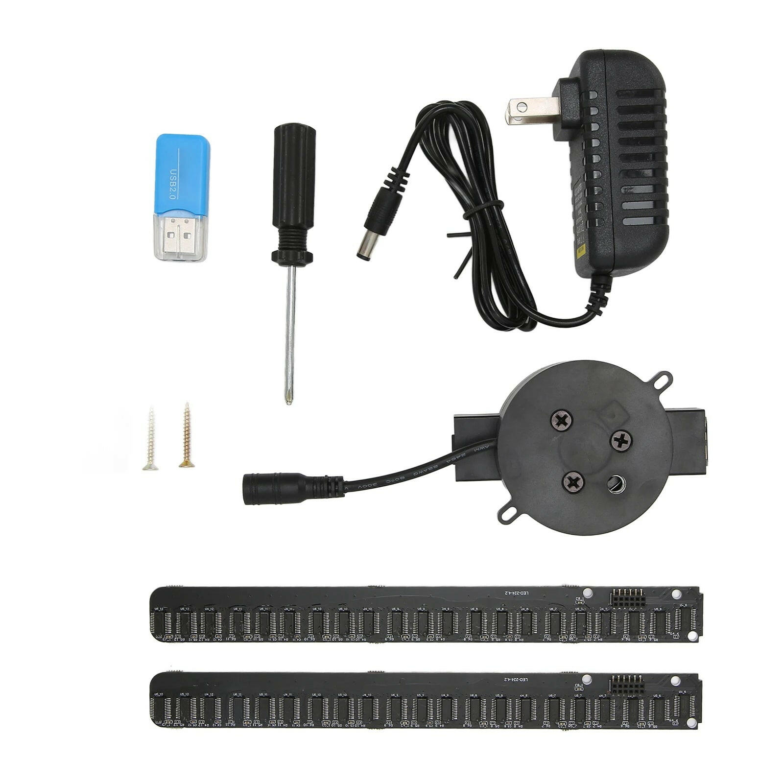 16.5-Inch 3D Hologram Fan Projector Black