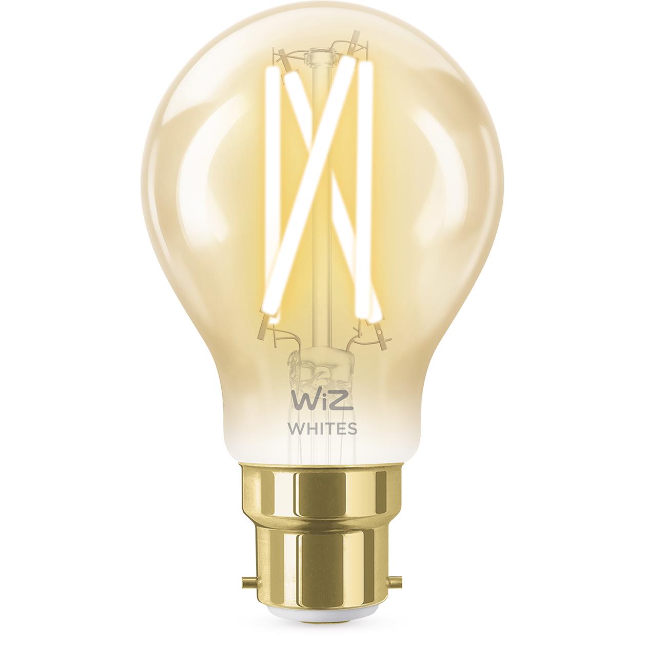 WiZ Amber Filament A60 B22 Smart Bulb
