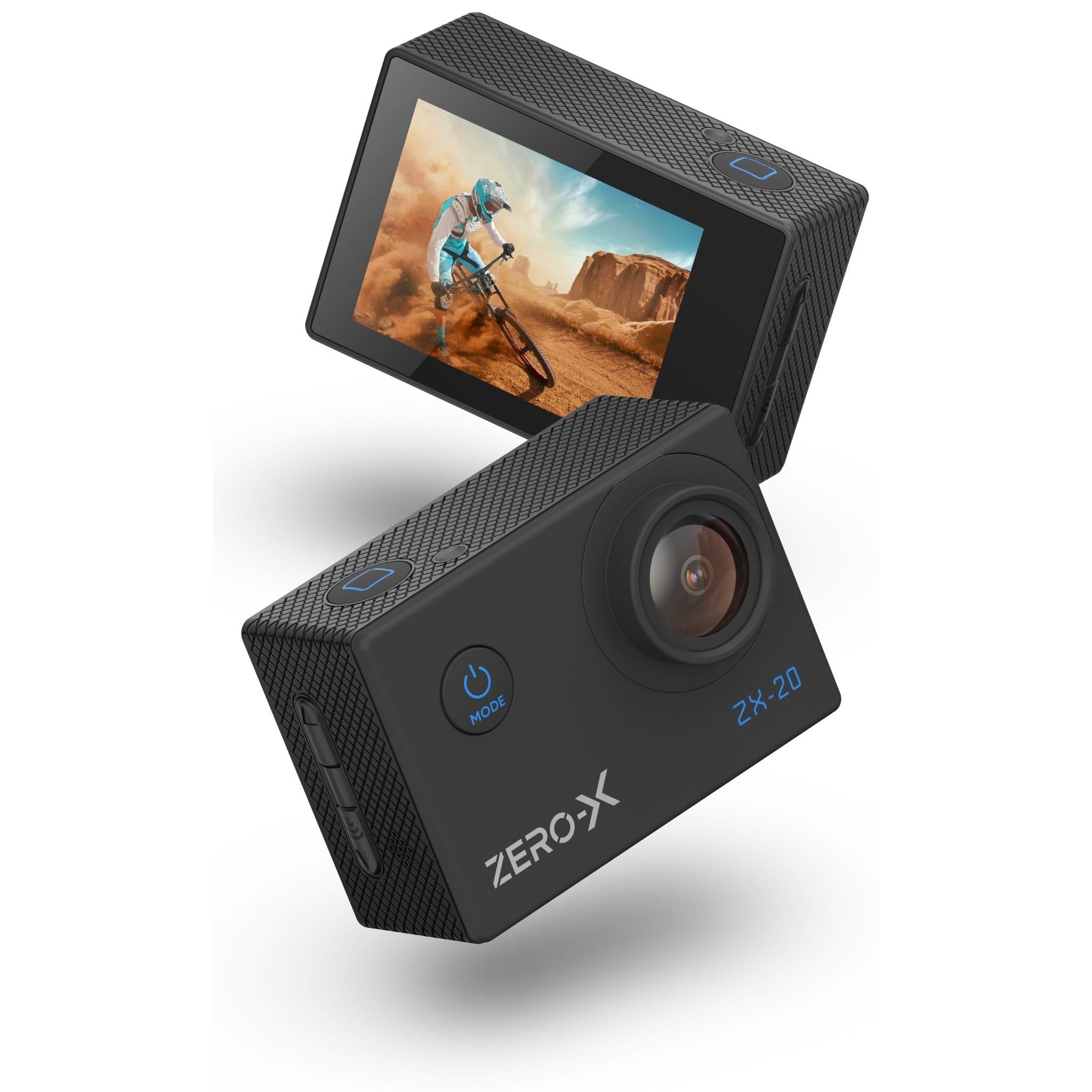 Zero-X ZX-20 4K Action Camera with 2.0" Screen & Wi-Fi