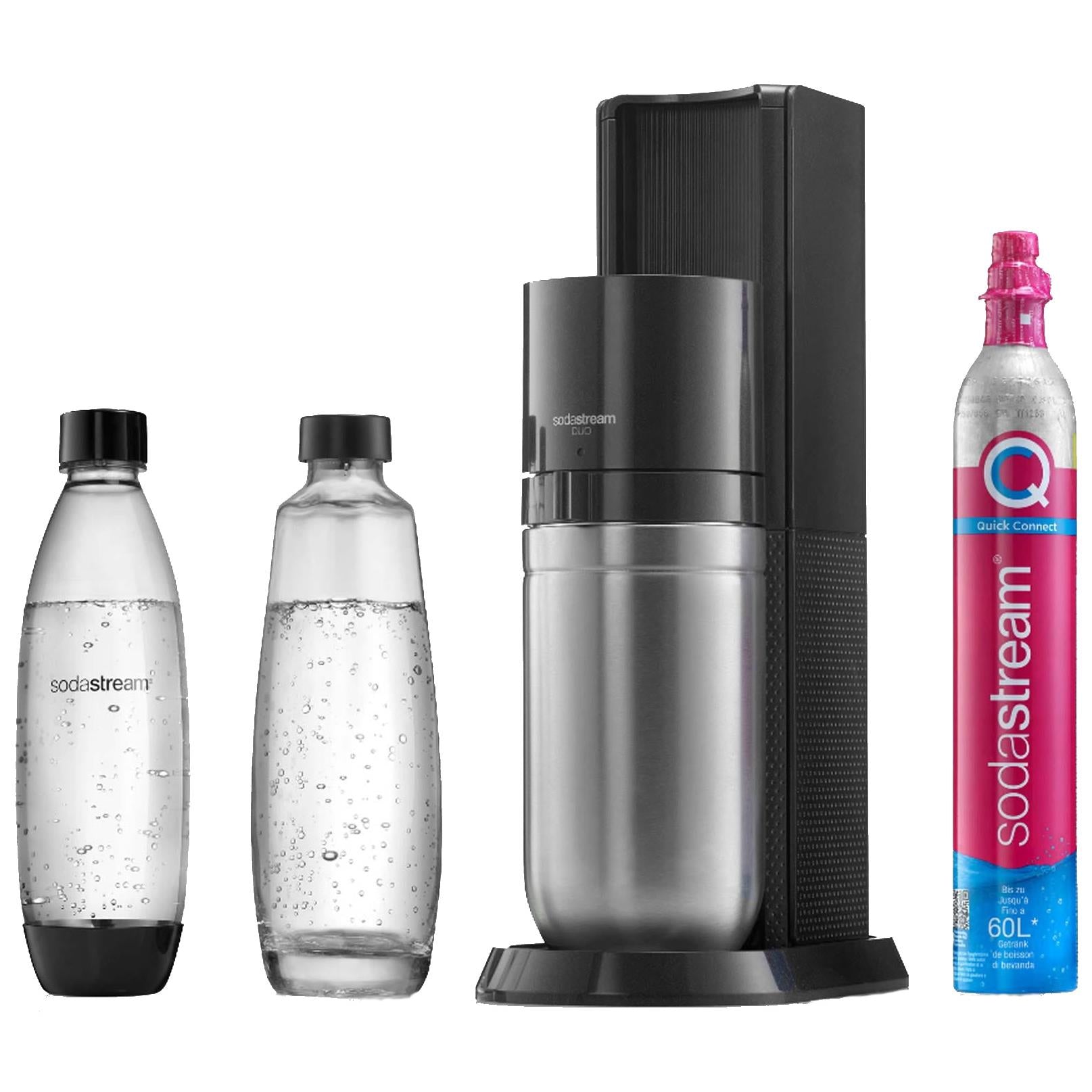 Sodastream DUO Sparkling Water Maker Starter Pack (Black)