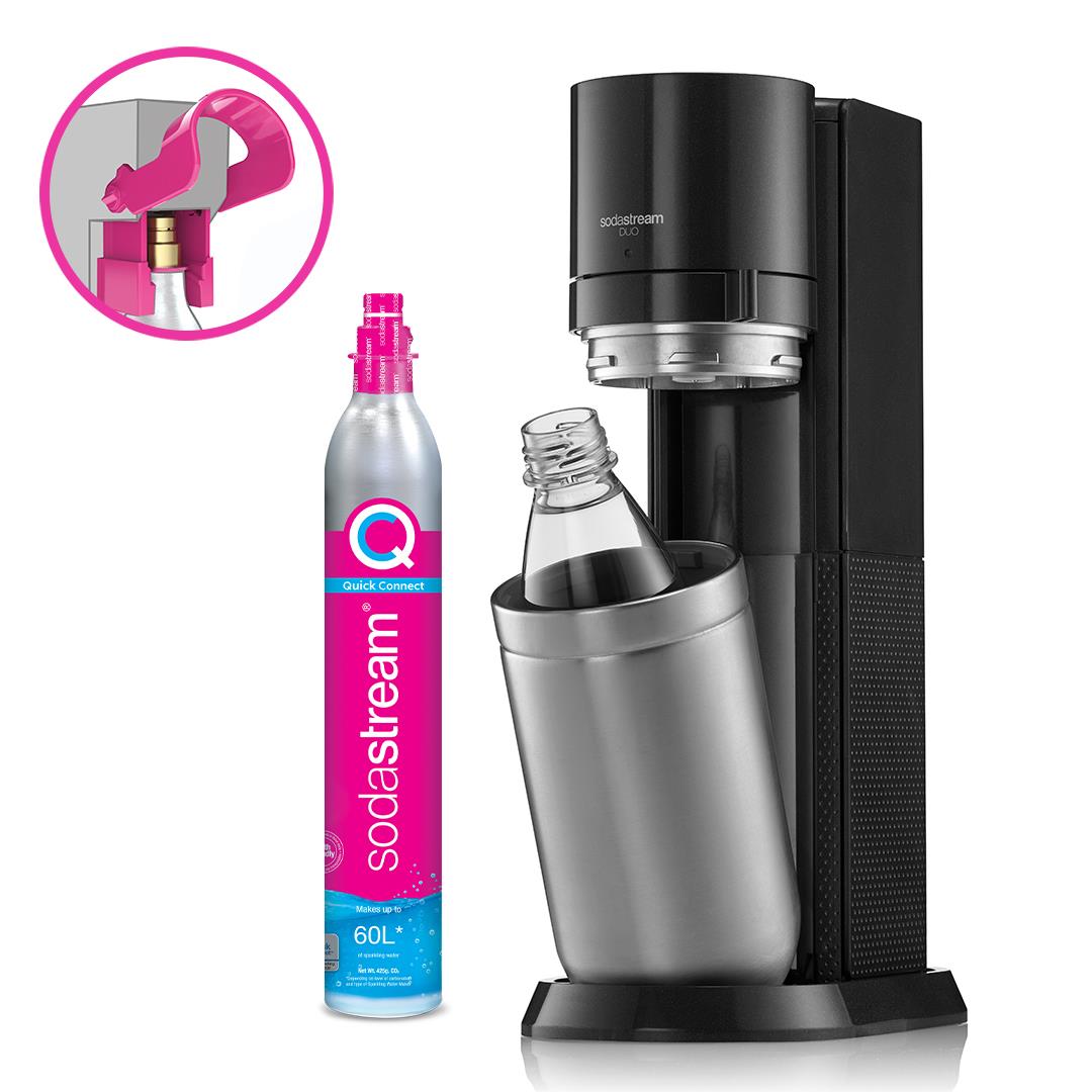 Sodastream DUO Sparkling Water Maker Starter Pack (Black)