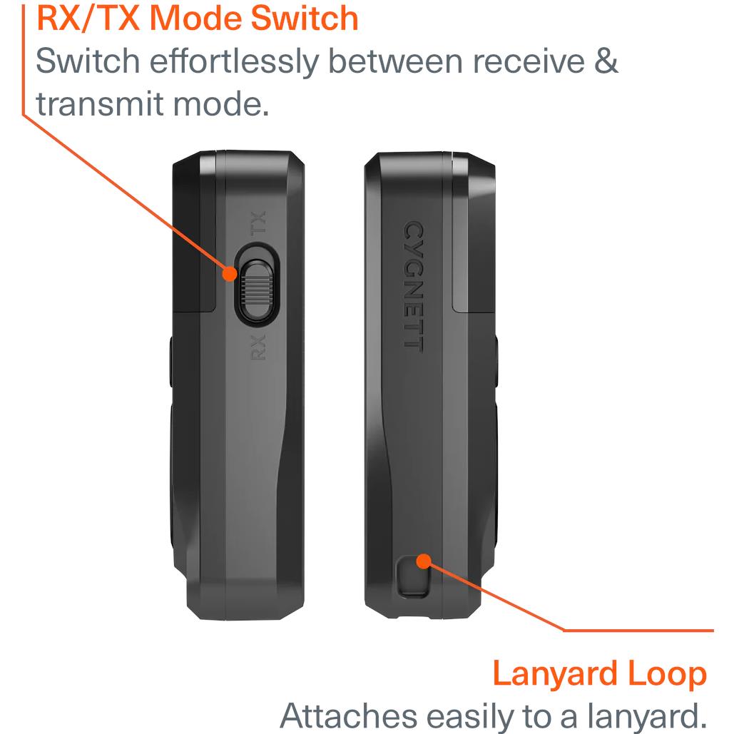 Cygnett Voyager Wireless Elite Audio Adapter (Black)