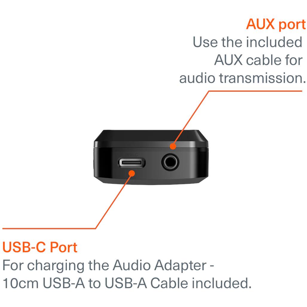 Cygnett Voyager Wireless Elite Audio Adapter (Black)