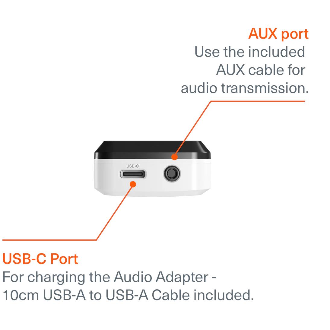 Cygnett Voyager Wireless Elite Audio Adapter (White)