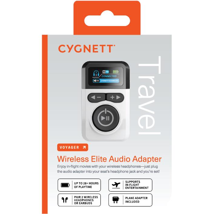 Cygnett Voyager Wireless Elite Audio Adapter (White)