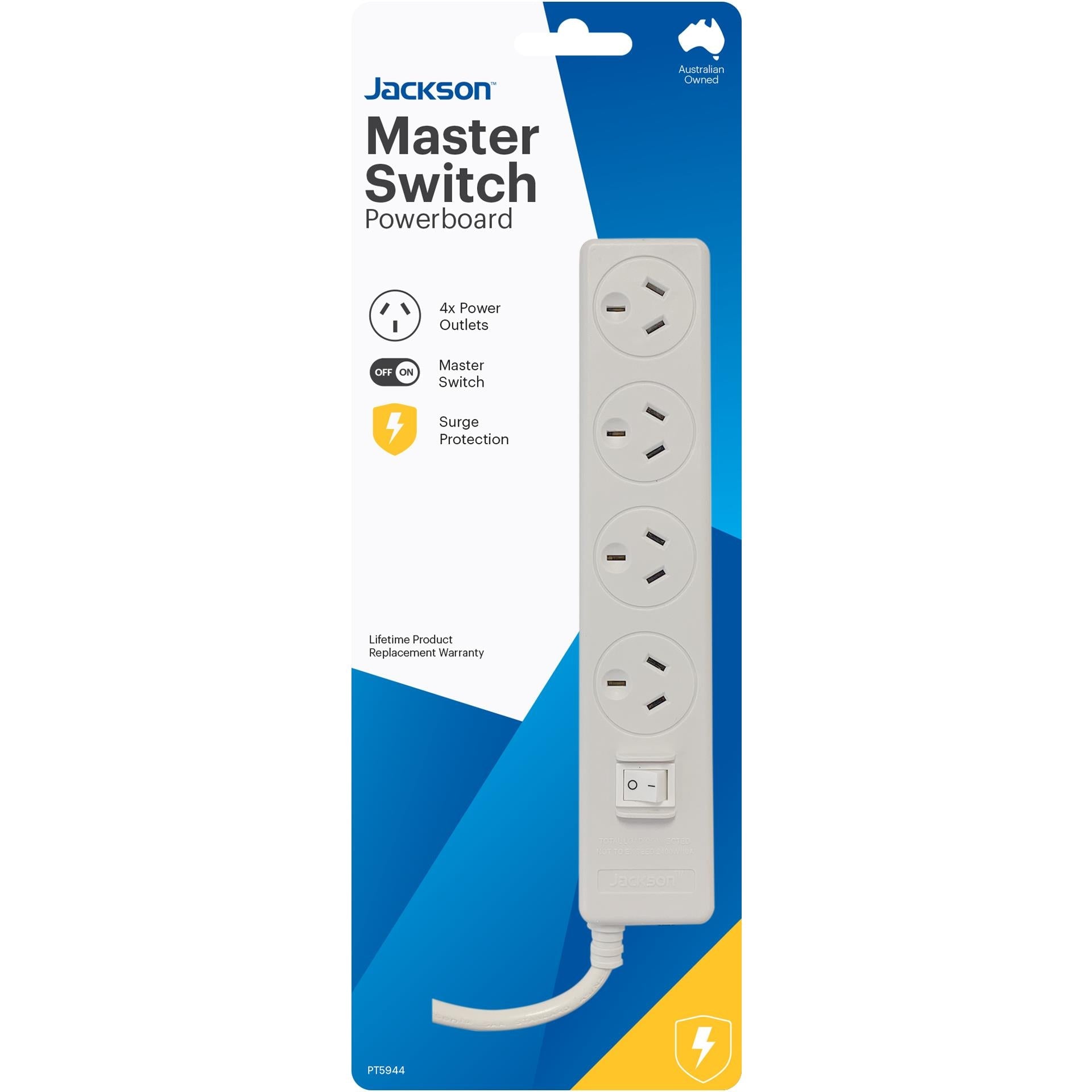Jackson Master Switch Surge Protected Board (4-outlet)