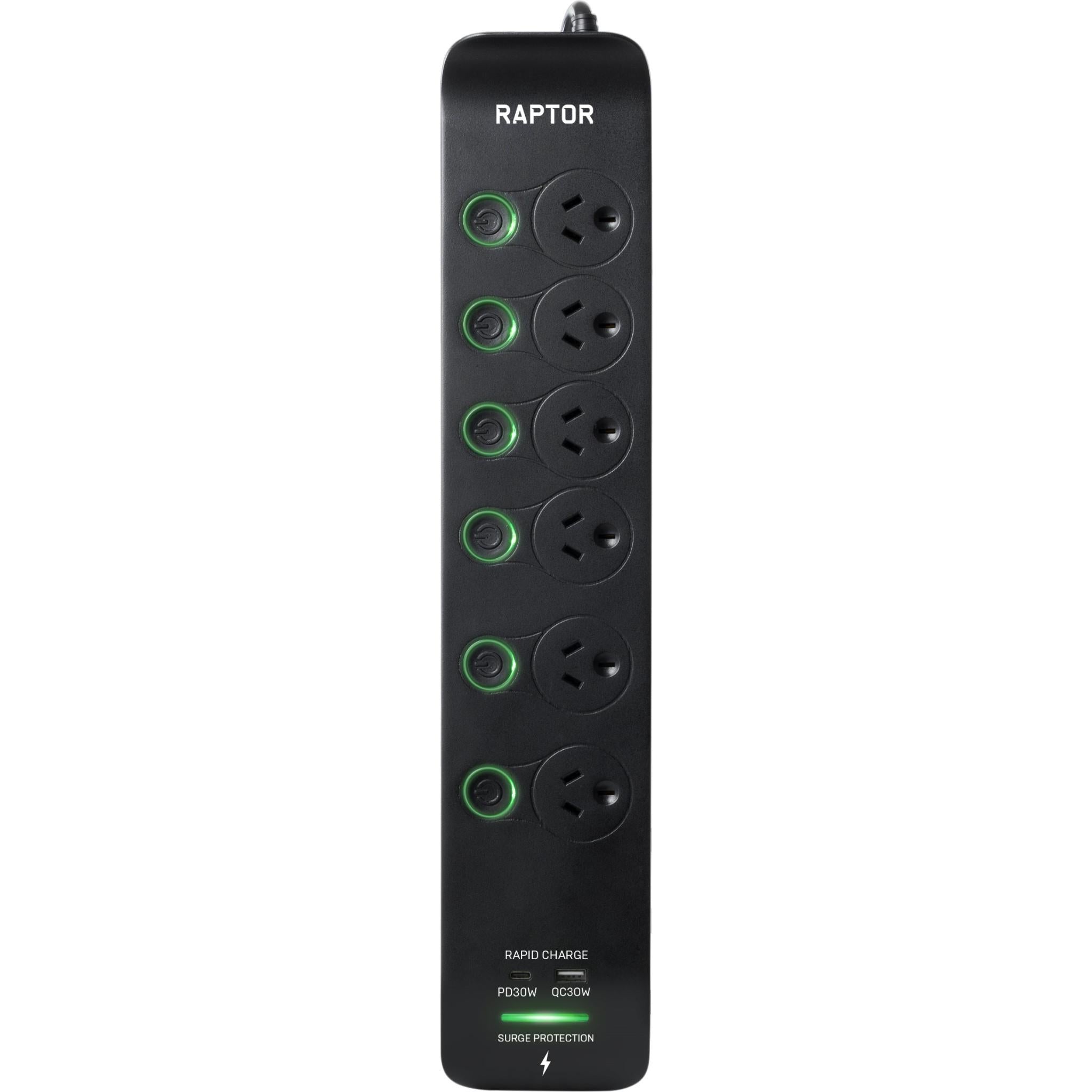 Jackson Raptor Full Control Switched Powerboard (6-outlet)