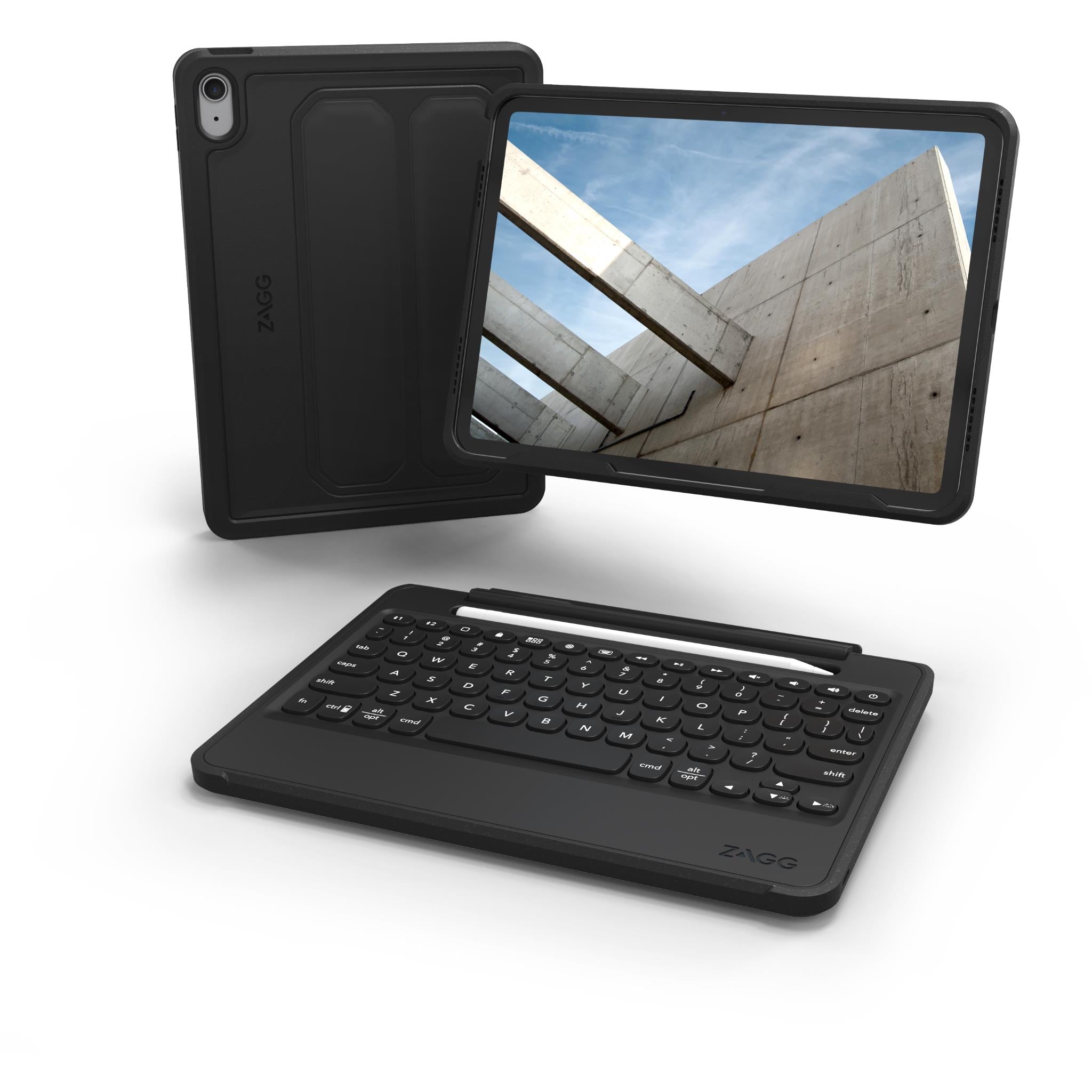 Zagg Rugged Book Keyboard Case for iPad A16 (2025), iPad 10th Gen (10.9" 2022)