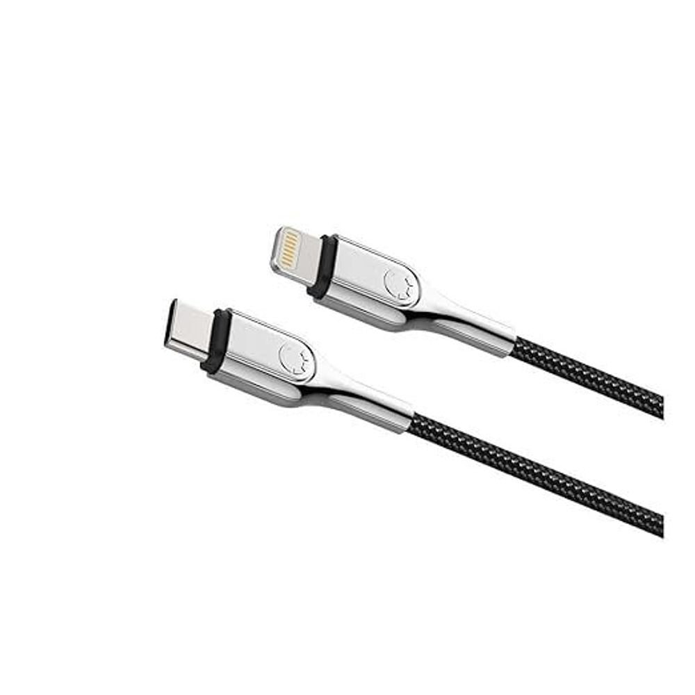 CY2801PCCCL - Cygnett Armoured Lightning to USB-C Cable 2M - Black