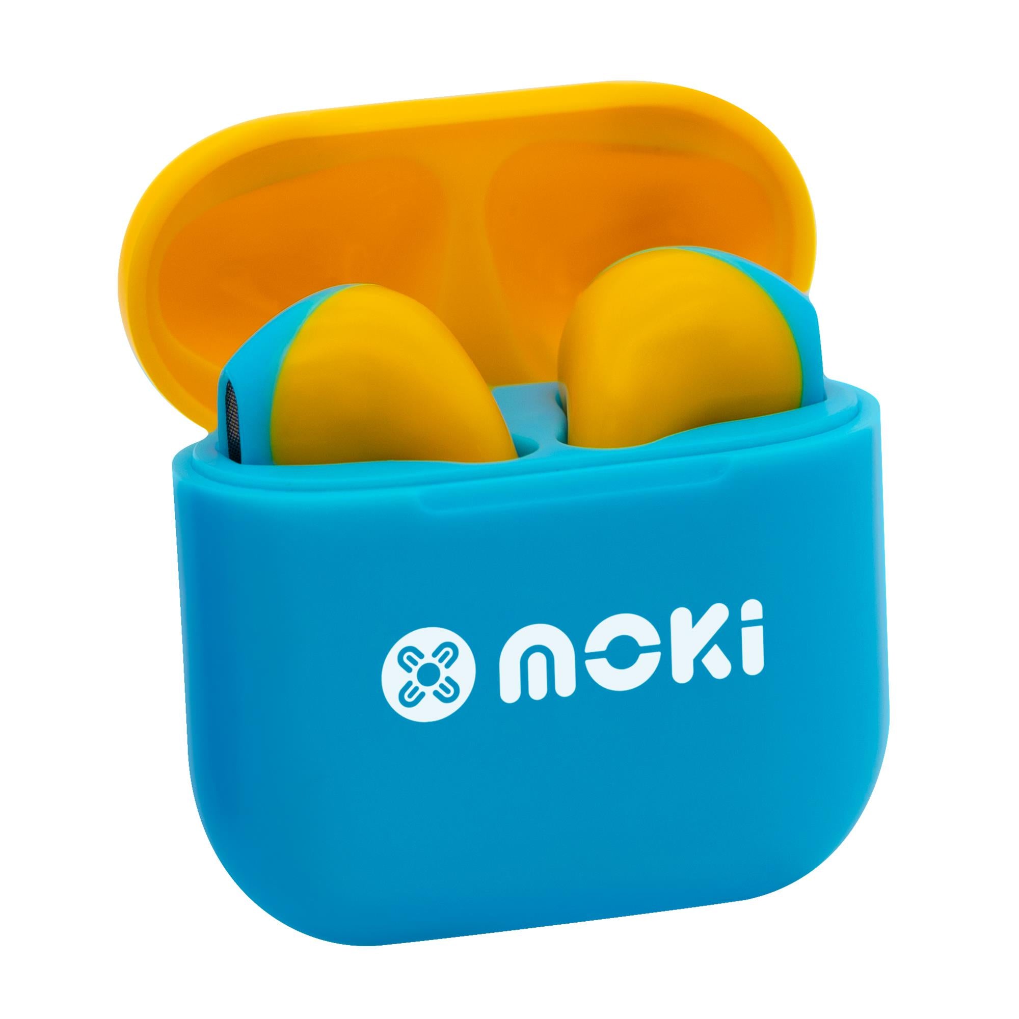 MokiPods Mini TWS Earphones for Kids (Blue Yellow)