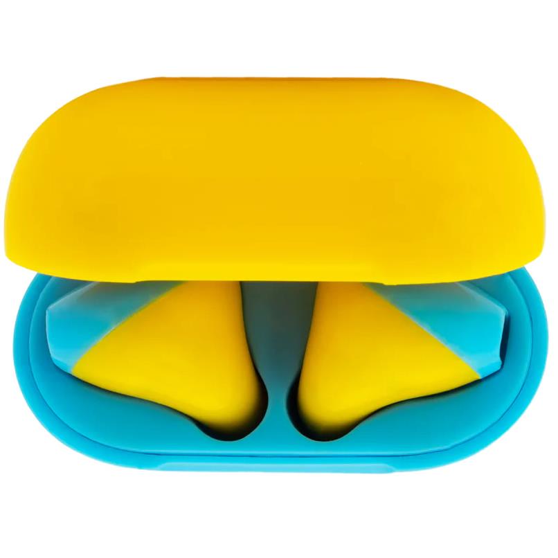 MokiPods Mini TWS Earphones for Kids (Blue Yellow)