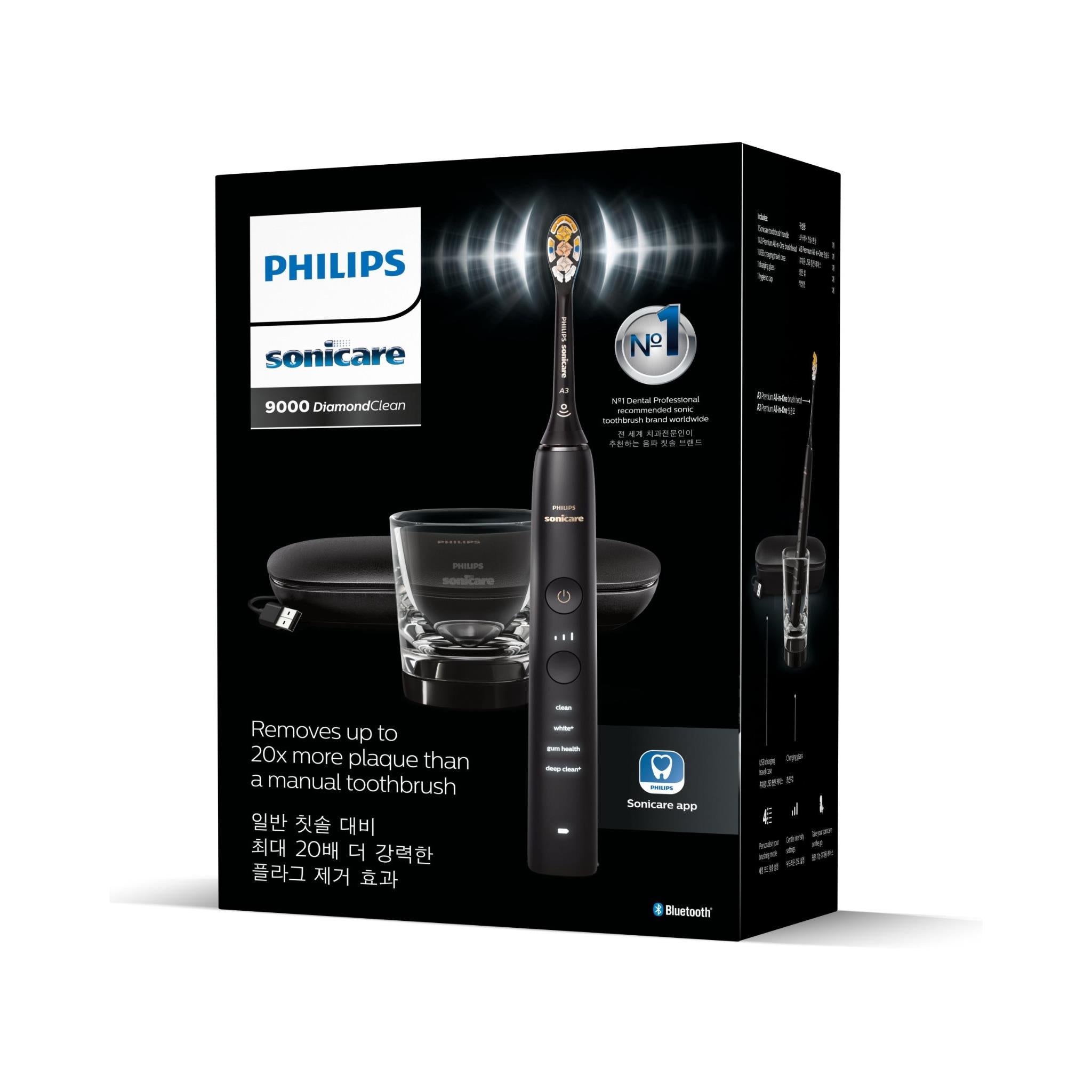 Philips Sonicare DiamondClean 9000 Electric Toothbrush (Black)