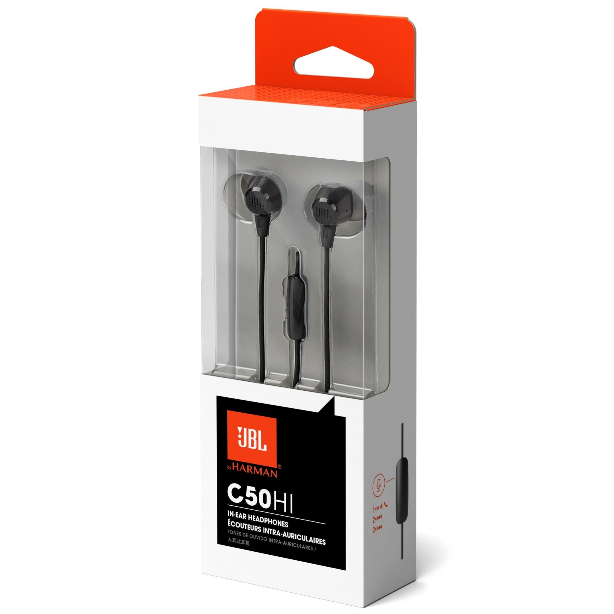 JBL C50HI In-ear Headphones (Black)