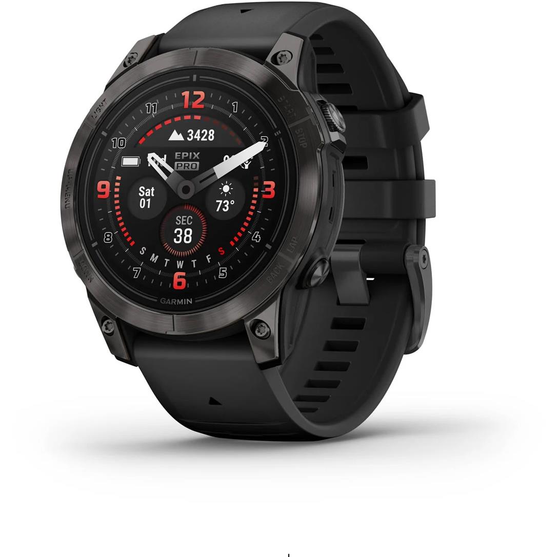 Garmin epix Pro (Gen 2) Sapphire Edition 47mm Carbon Grey DLC Titanium with Black Band