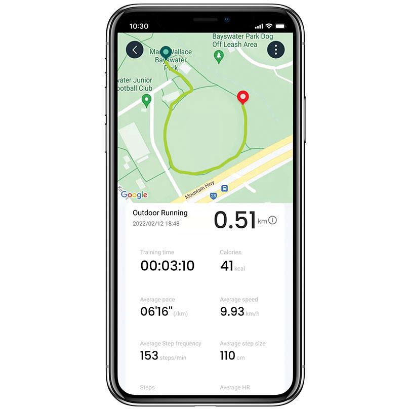 Ryze ELEVATE Fitness & Wellbeing Smart Watch with Alexa (Dark Grey/Red)
