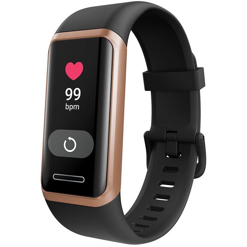 Ryze ELEVATE Fitness & Wellbeing Smart Watch with Alexa (Rose Gold/Pink)