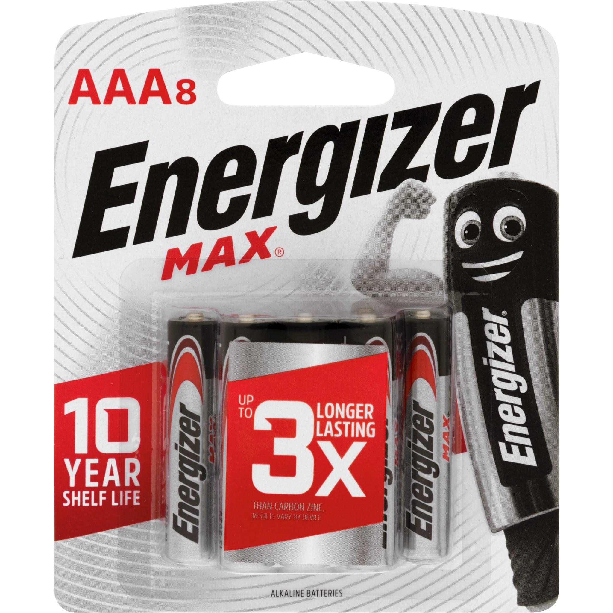 Energizer Max AAA Battery (8 Pack)