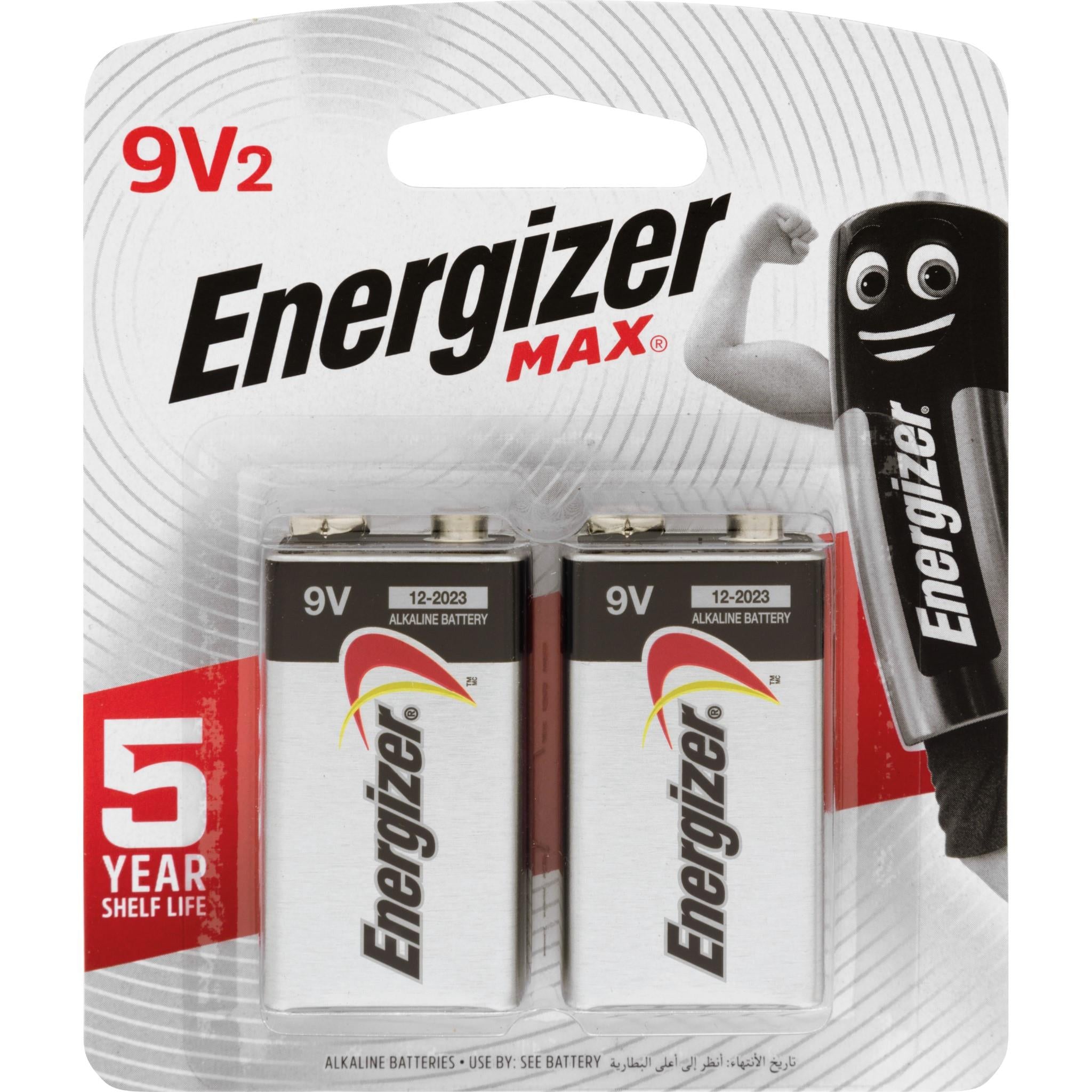 Energizer Max 9V Battery (2 Pack)